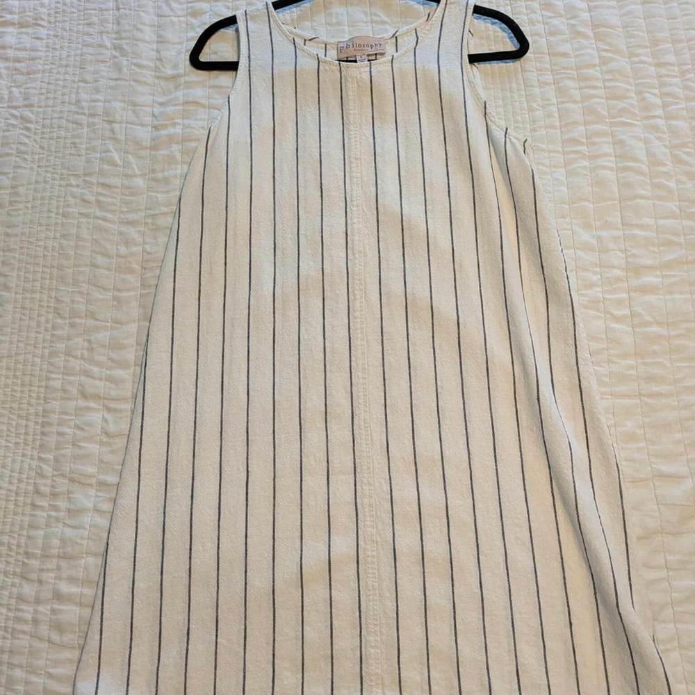 Philosophy Black and White Striped Dress